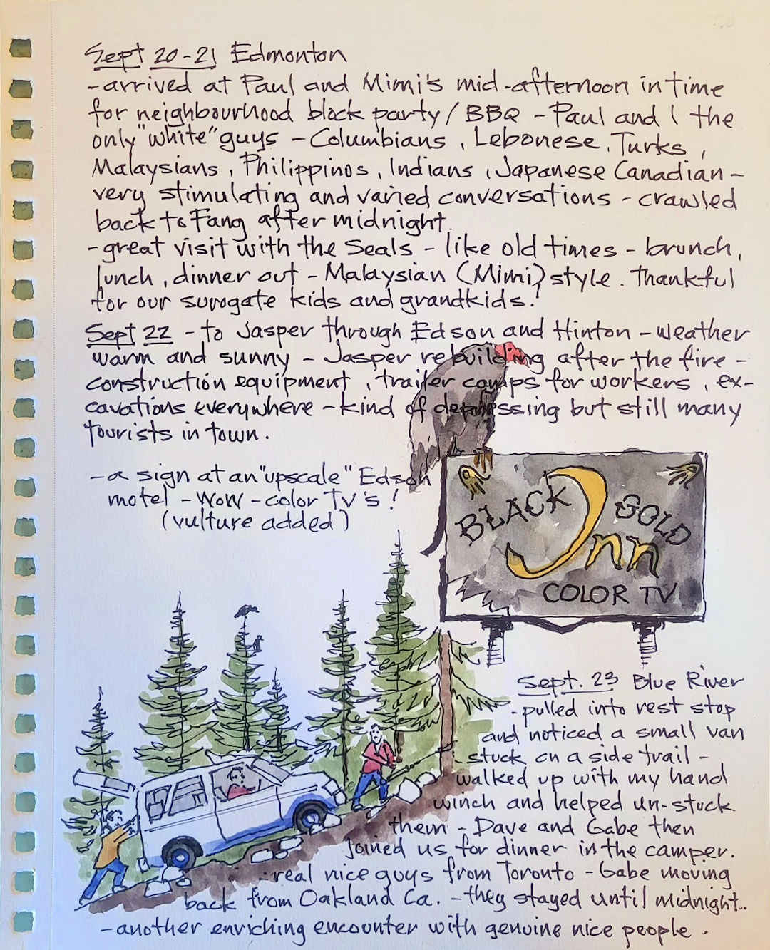 Black Gold Inn Color TV — Edson, Alberta — Karl Willms