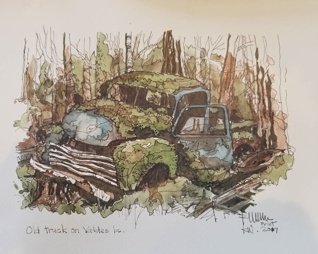 Old Truck — Valdes Island, BC — Karl Willms